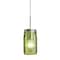 Besa Lighting Milo 4 Cord Pendant, Green, Satin Nickel Finish, 1x40W Incandescent 1JT-MILO4GR-SN - alternate 1